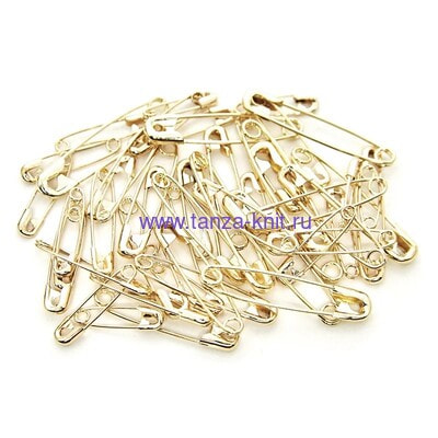 Hemline Булавки английские, асорти,50 шт., цв.золото (вид 1) Hemline Булавки английские, асорти,50 шт., цв.золото (фото, вид 1)