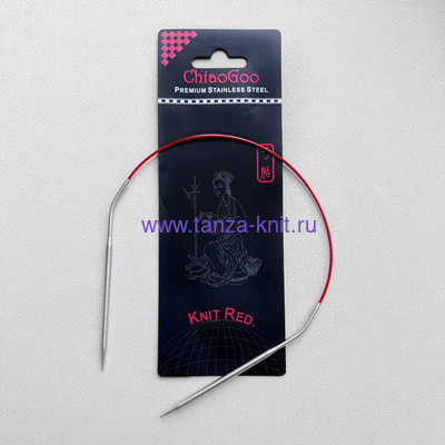 ChiaGoo Спицы СG Knit Red, металл, круговые 40 см № 4 ChiaGoo Спицы СG Knit Red, металл, круговые 40 см № 4