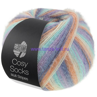 Lana Grossa Meilenweit Cosy Socks Multy Stripes Lana Grossa Meilenweit Cosy Socks Multy Stripes