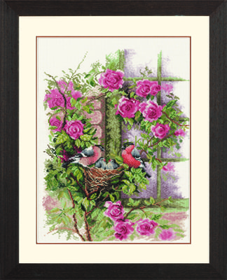 Lanarte Набор "Nesting Birds In Rambler Rose (Гнездящиеся птицы в плетистой розе)" Lanarte Набор "Nesting Birds In Rambler Rose (Гнездящиеся птицы в плетистой розе)"