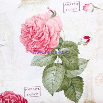 FabriI Quilt Ткань "Париж в розах" FabriI Quilt Ткань "Париж в розах"