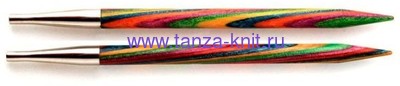 Lana Grossa Разъёмные спицы LG, разноцветное дерево, 8,5 см, № 3