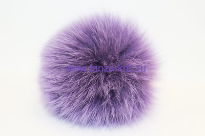 Помпон цвет фиолетовый 13 см